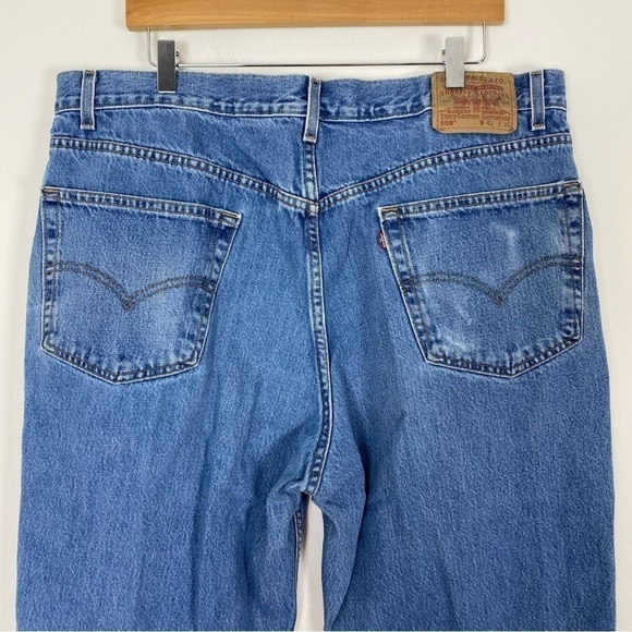VINTAGE LEVI’S 550 90s Y2K Relaxed Fit Denim Jeans Size 42 Relaxed Fit Retro - Picture 2 of 10